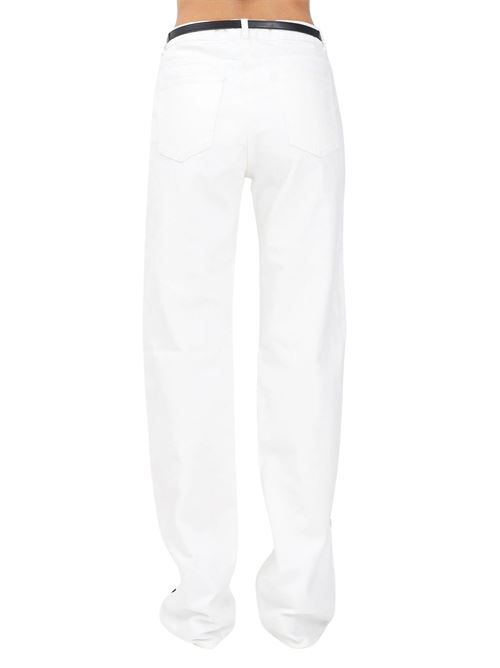 Jeans bianchi in cotone Elisabetta Franchi | PJ13I56E2309